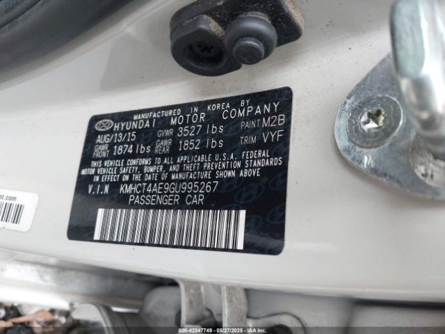 KMHCT4AE9GU995267 Hyundai dohc gdi gamma