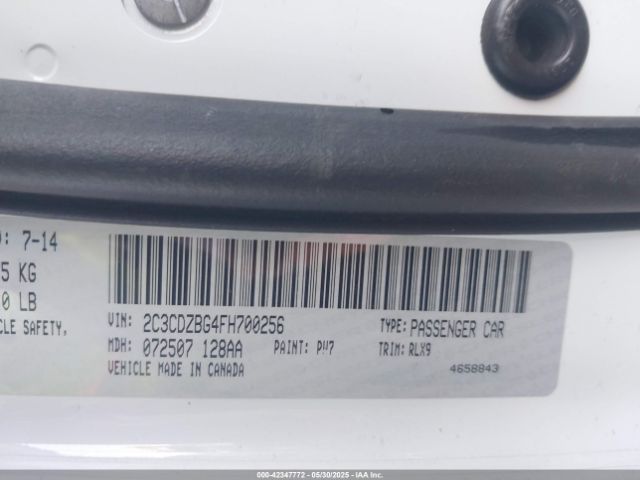 2C3CDZBG4FH700256 Dodge 2015