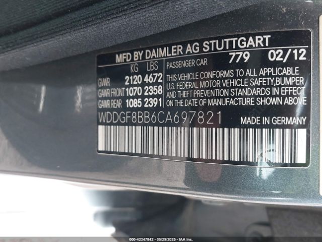 2012 MERCEDES-BENZ C 300 WDDGF8BB6CA697821 Photo 8