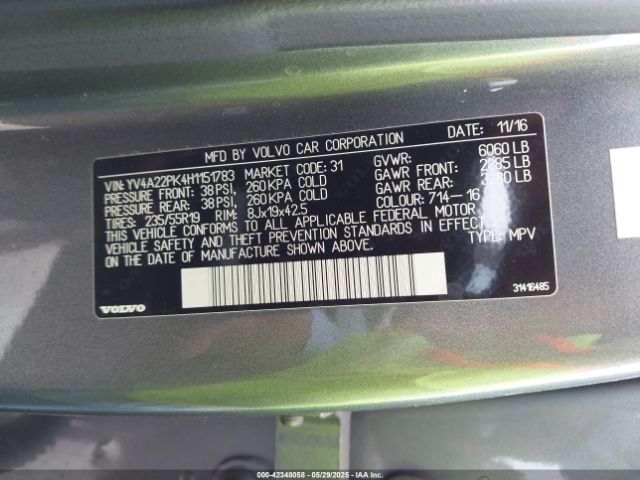 YV4A22PK4H1151783 Volvo b4204ts