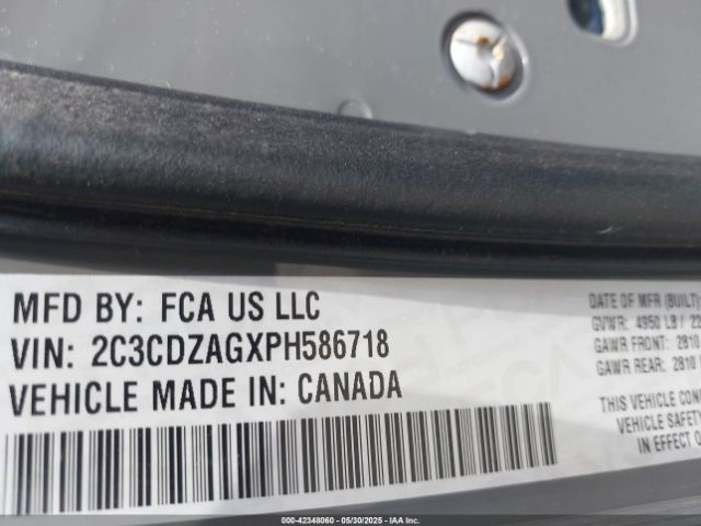 2023 DODGE CHALLENGER 2C3CDZAGXPH586718 Photo 8
