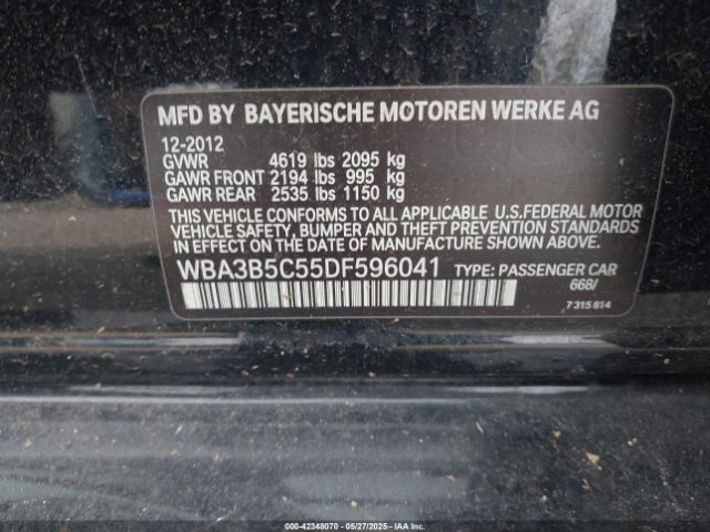 2013 BMW 328I WBA3B5C55DF596041 Photo 8