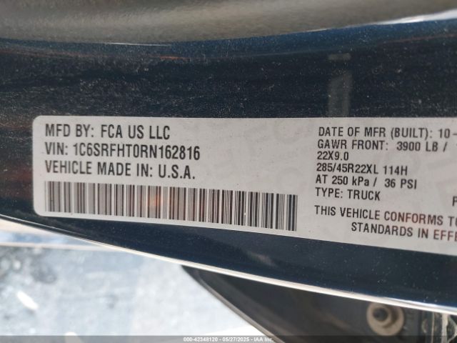 2024 RAM 1500 1C6SRFHT0RN162816 Photo 8