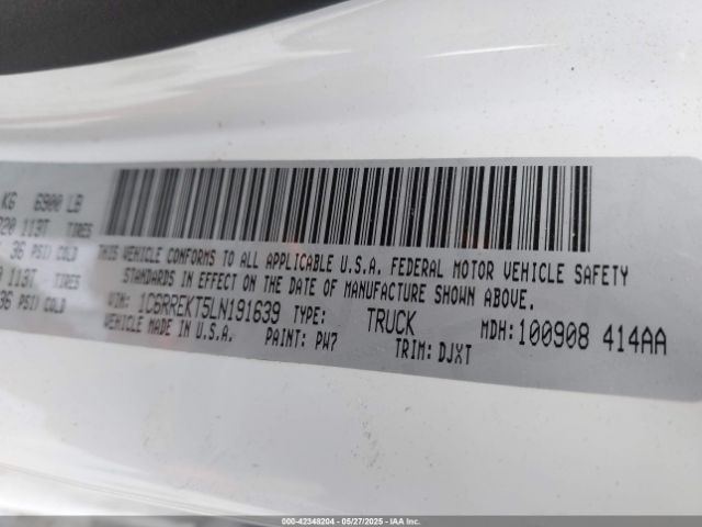 1C6RREKT5LN191639 RAM 2020