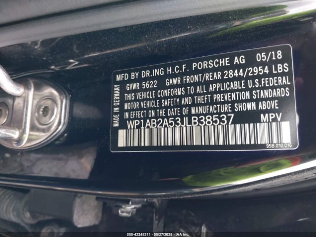 2018 PORSCHE MACAN WP1AB2A53JLB38537 Photo 8