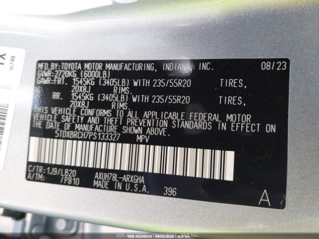 5TDXBRCH7PS133327 Toyota a25a-fxs, 5nm+4nm