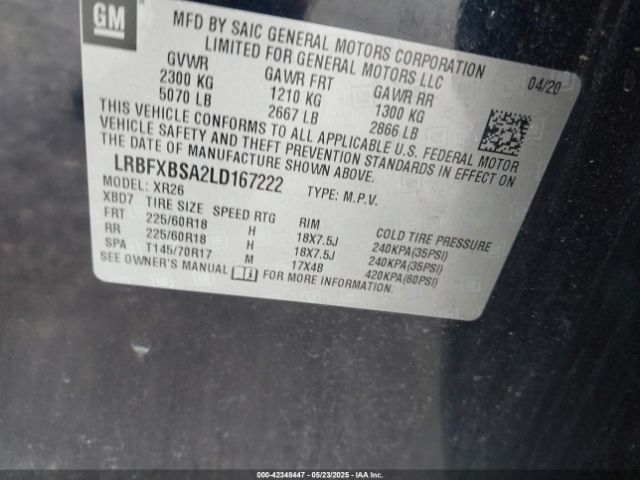 LRBFXBSA2LD167222 Buick Envision Fwd Preferred