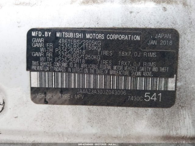 JA4AZ3A30JZ043006 Mitsubishi mivec