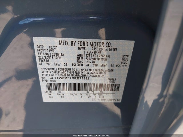 Ford 2024 2024 3FTTW8M37RRB73882 Image 9