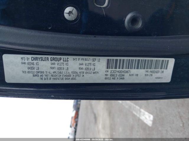 2013 DODGE CHALLENGER 2C3CDYAG8DH530671 Photo 8