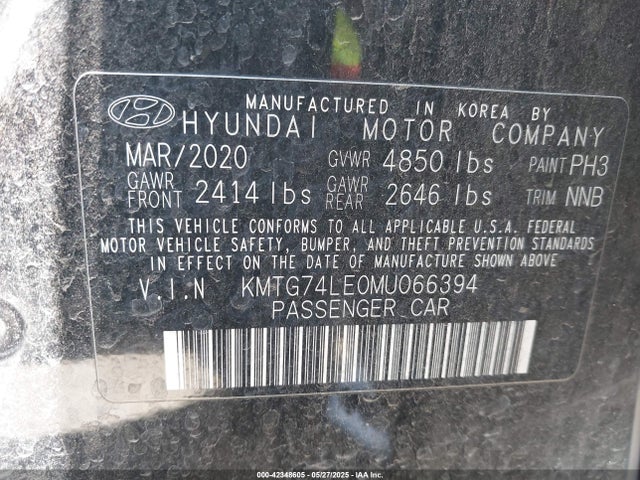 KMTG74LE0MU066394 Genesis t-gdi lambda ii