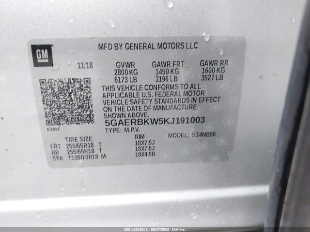 5GAERBKW5KJ191003 Buick Enclave Fwd Essence