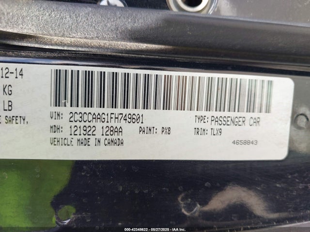 2C3CCAAG1FH749601 Chrysler 300 Limited