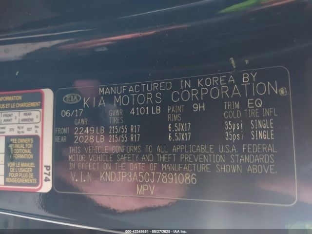 KNDJP3A50J7891086 KIA SOUL +