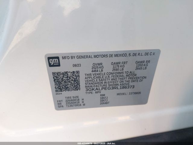 3GKALPEG3RL186373 GMC Terrain Fwd Slt