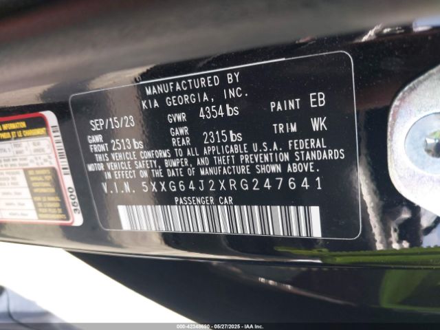 2024 KIA K5 5XXG64J2XRG247641 Photo 8