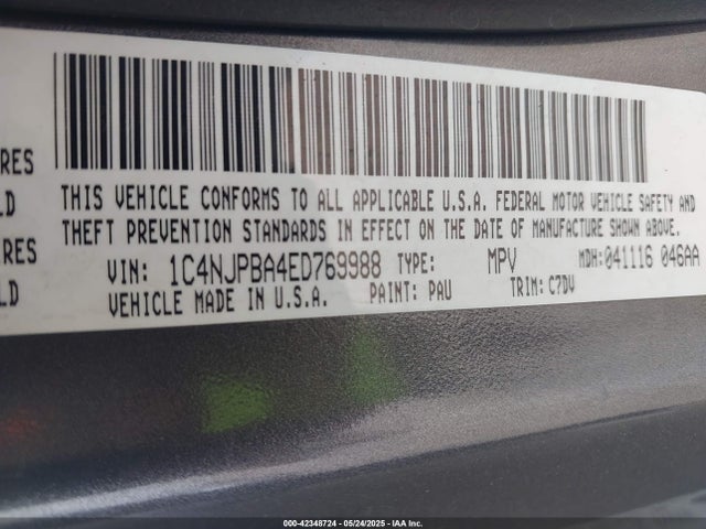 Jeep Patriot Altitude 2014 1C4NJPBA4ED769988 Image 9