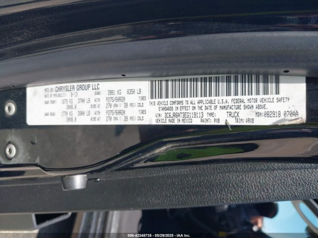 3C6JR6AT3EG119113 RAM 1500 Express