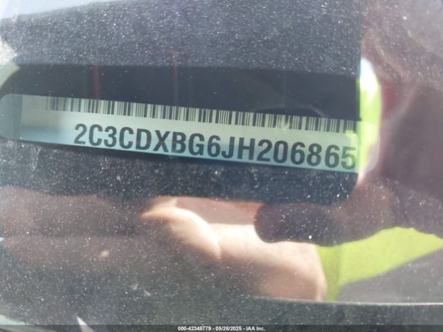 2C3CDXBG6JH206865 Dodge Charger Sxt Rwd