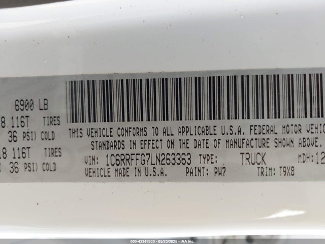 RAM 2020 2020 1C6RRFFG7LN263363 Image 9