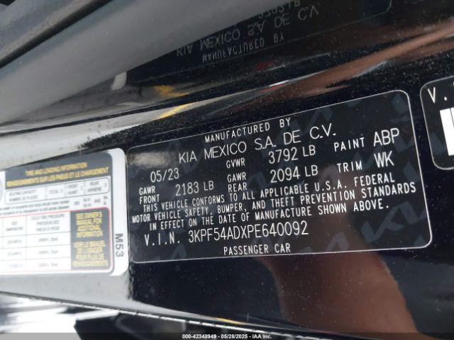 2023 KIA FORTE 3KPF54ADXPE640092 Photo 8
