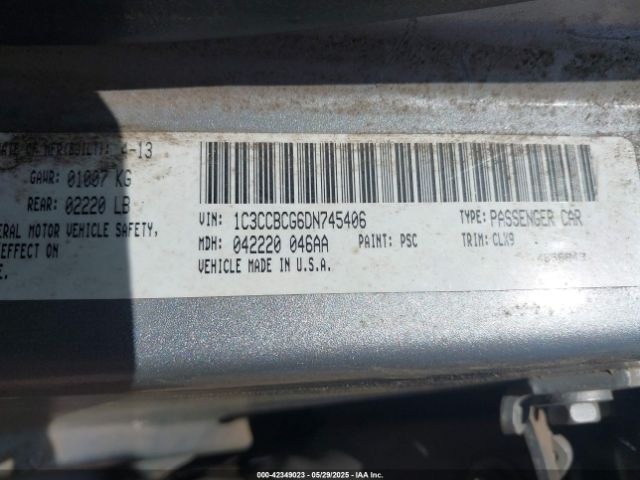 2013 CHRYSLER 200 1C3CCBCG6DN745406 Photo 8