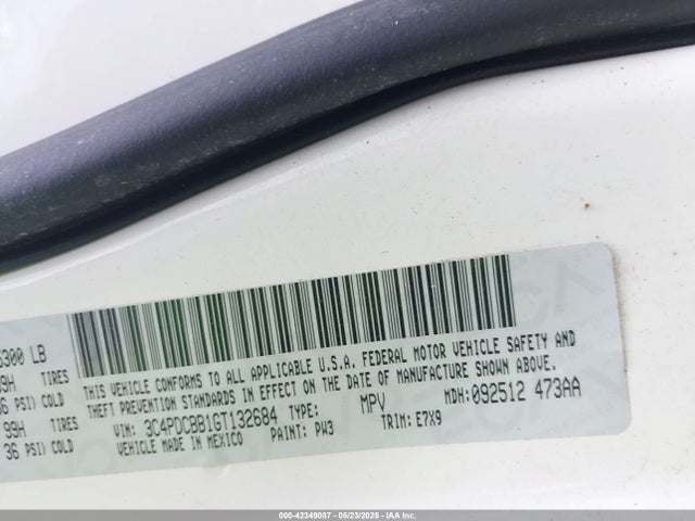 Dodge 2016 2016 3C4PDCBB1GT132684 Image 9
