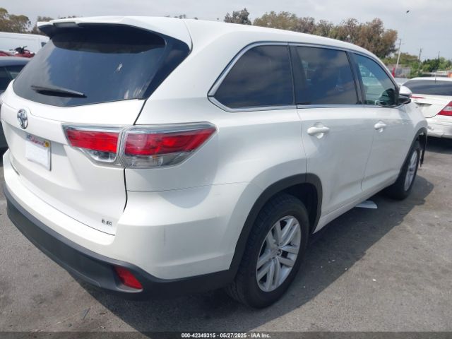 5TDZKRFH2ES025862 Toyota Highlander Le