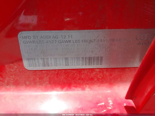 2012 AUDI A4 WAUFFAFL7CN018094 Photo 8