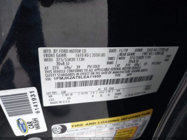 1FMJK2AT8LEA11950 Ford 3.5l gtdi