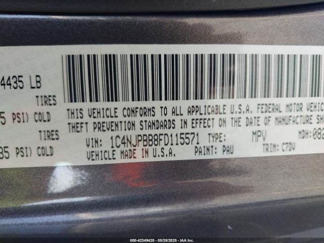 1C4NJPBB8FD115571 Jeep 2015