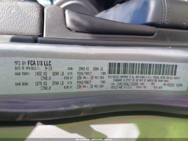2020 JEEP GRAND CHEROKEE 1C4RJFAG6LC163354 Photo 8