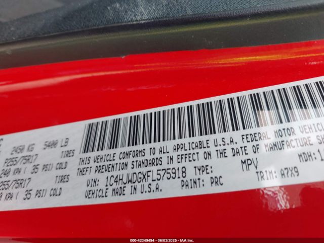 2015 JEEP WRANGLER UNLIMITED 1C4HJWDGXFL575918 Photo 8