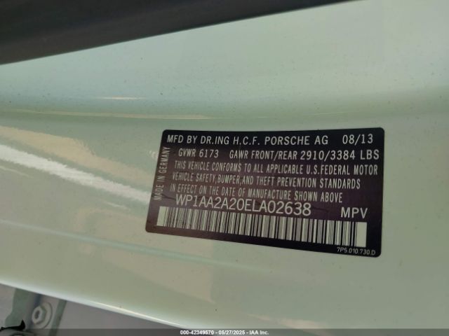 WP1AA2A20ELA02638 Porsche Cayenne