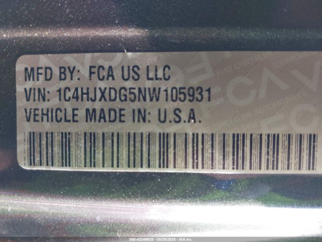 2022 JEEP WRANGLER UNLIMITED 1C4HJXDG5NW105931 Photo 8