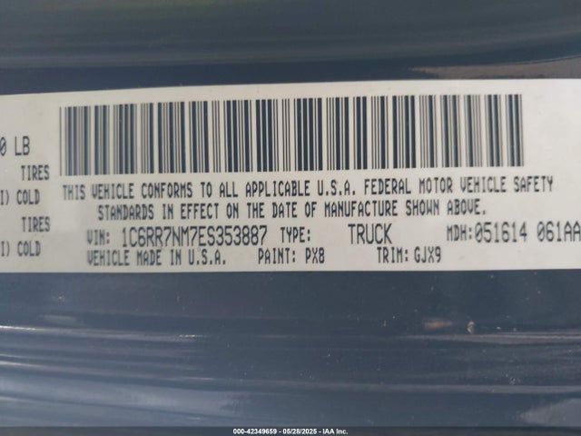 RAM 1500 2014 1C6RR7NM7ES353887 Image 9