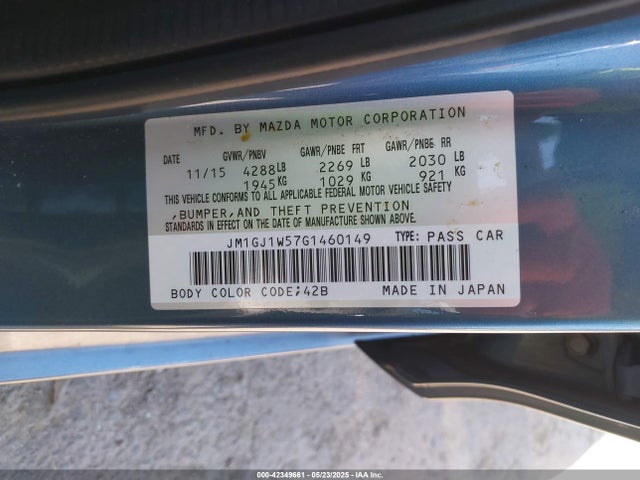 JM1GJ1W57G1460149 Mazda Mazda6 I Grand Touring