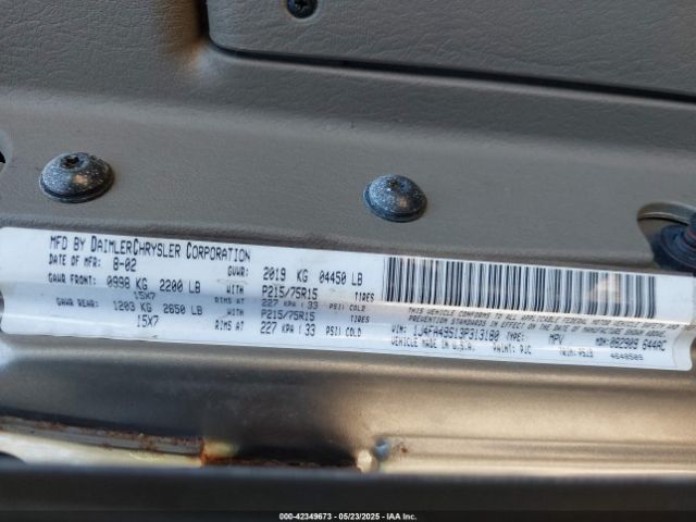 2003 JEEP WRANGLER 1J4FA49S13P313180 Photo 8