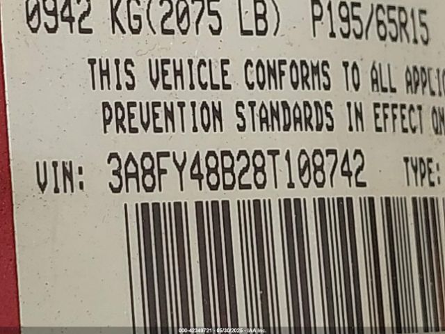 2008 CHRYSLER PT CRUISER 3A8FY48B28T108742 Photo 8