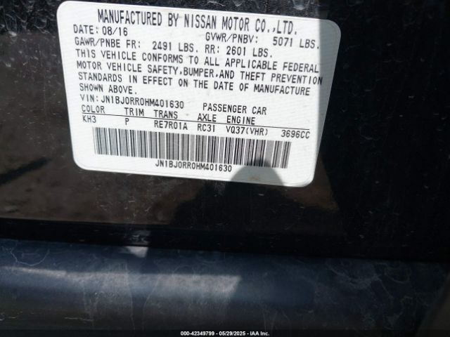 2017 INFINITI QX50 JN1BJ0RR0HM401630 Photo 8