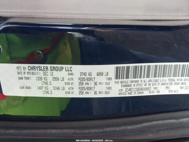 2013 CHRYSLER TOWN & COUNTRY 2C4RC1CG8DR649053 Photo 8