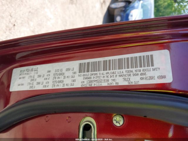 1C6RR7PM5GS219184 RAM 1500 Longhorn