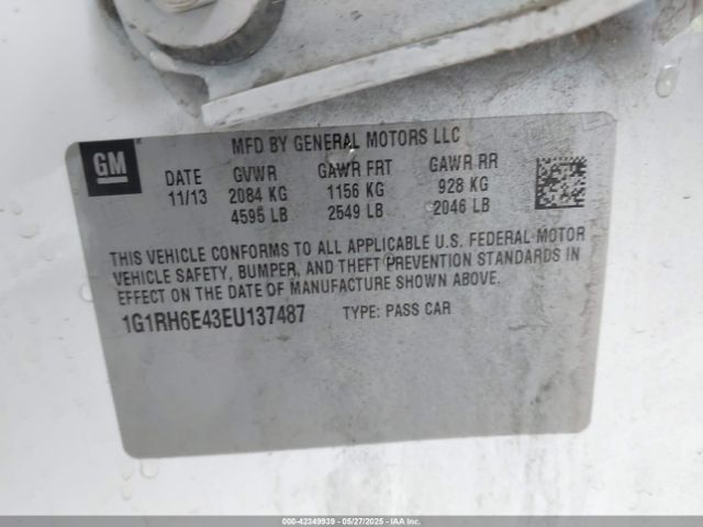 2014 CHEVROLET VOLT 1G1RH6E43EU137487 Photo 8
