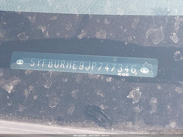 5YFBURHE9JP747346 Toyota COROLLA SE