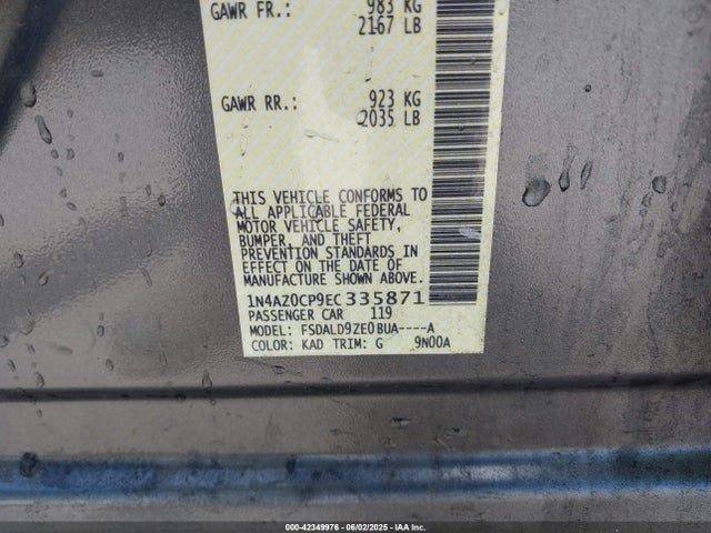 Nissan LEAF SV 2014 1N4AZ0CP9EC335871 Image 9