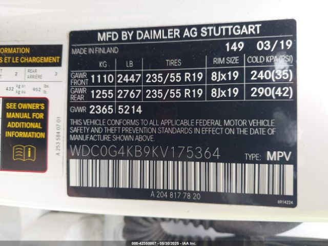 2019 MERCEDES-BENZ GLC 300 WDC0G4KB9KV175364 Photo 8