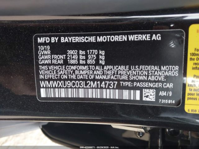 2020 MINI HARDTOP WMWXU9C03L2M14737 Photo 8
