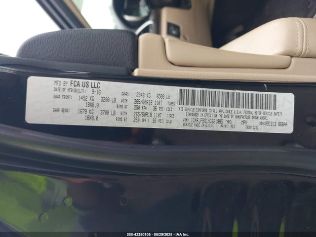 1C4RJFBG1HC621985 Jeep 2017