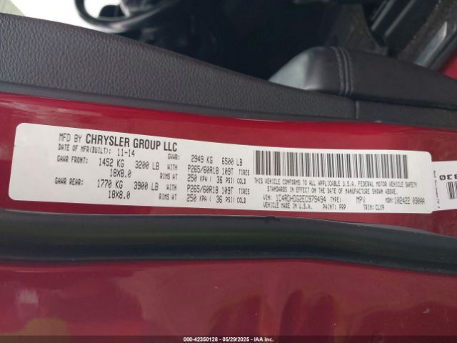 1C4RDHDG2EC979494 Dodge DURANGO LIMITED