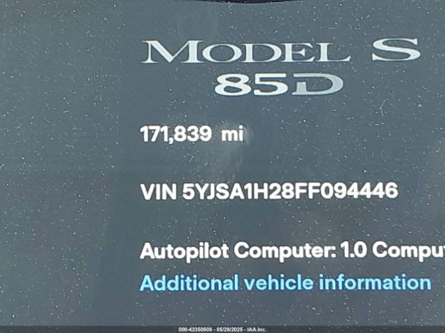 5YJSA1H28FF094446 Tesla Model S 70d/85d/p85d